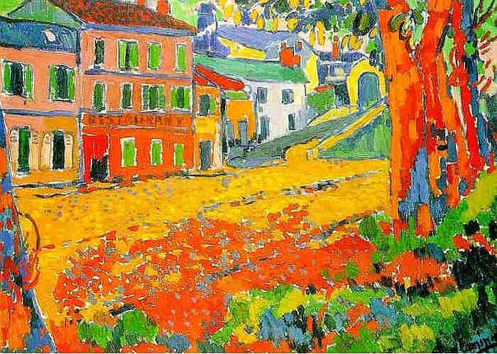 Restaurant de la machine &agrave; Bougival par Maurice de Vlaminck