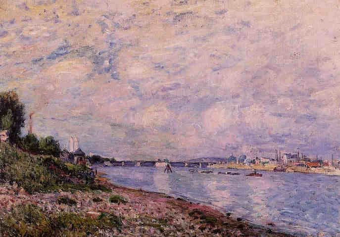 Bougival par Alfred Sisley