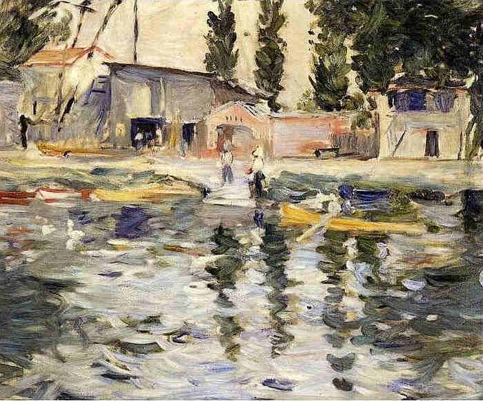 La Seine &agrave; Bougival par Berthe Morisot