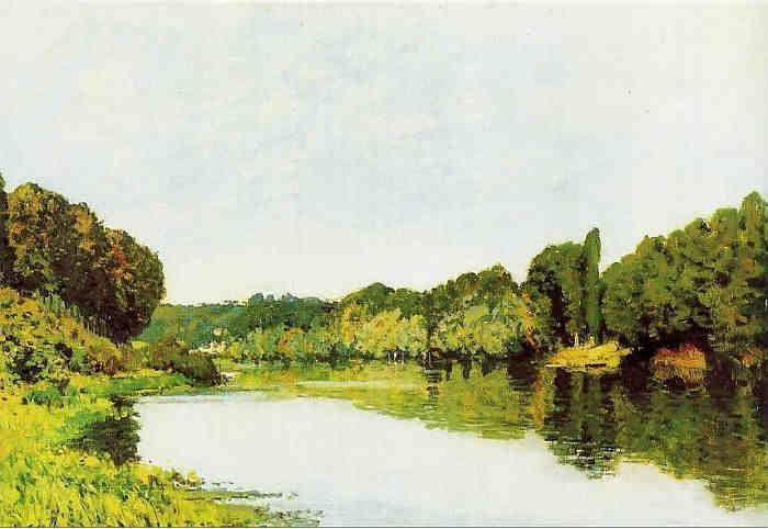 La Seine &agrave; Bougival par Alfred Sisley