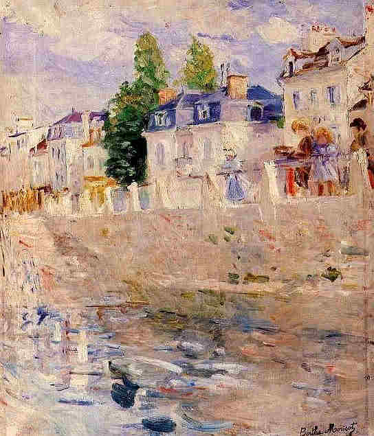  Le quai &agrave; Bougival par Berthe Morisot