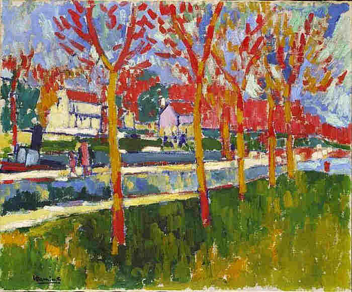 Les &eacute;cluses &agrave;  Bougival par Maurice de Vlaminck