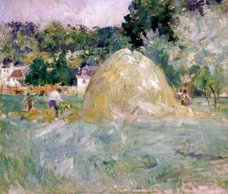Les foins  &agrave; Bougival par Berthe Morisot