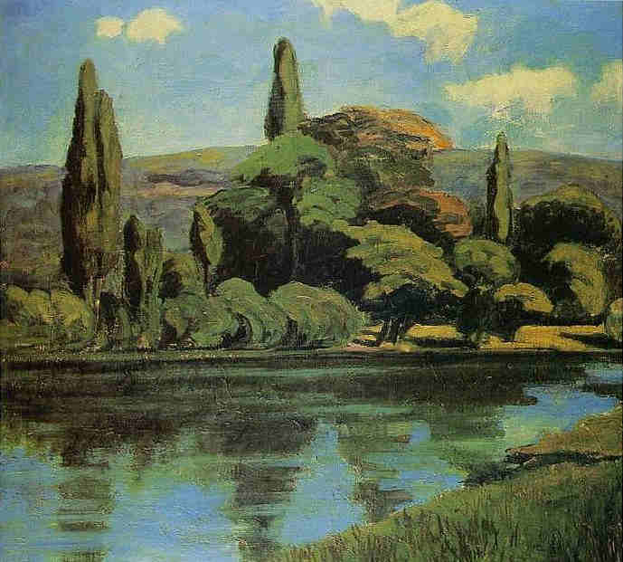 Bords de Seine &agrave; Chatou par Andr&eacute; Derain