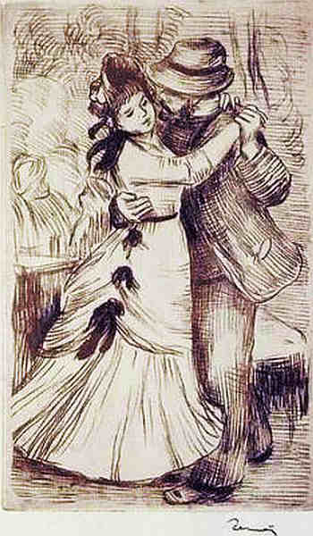 Aline Charrigot et Sisley par Pierre Auguste Renoir