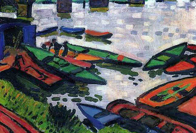 Barques &agrave; Chatou  Andre Derain