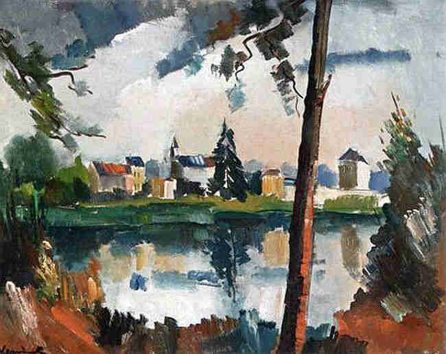 La Seine &agrave; &agrave; Chatou par Maurice de Vlaminck