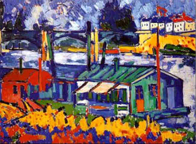 Le pont de Chatou - Maurice de Vlaminck