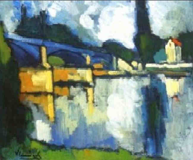 Le pont &agrave; Chatou - Maurice de Vlaminck 