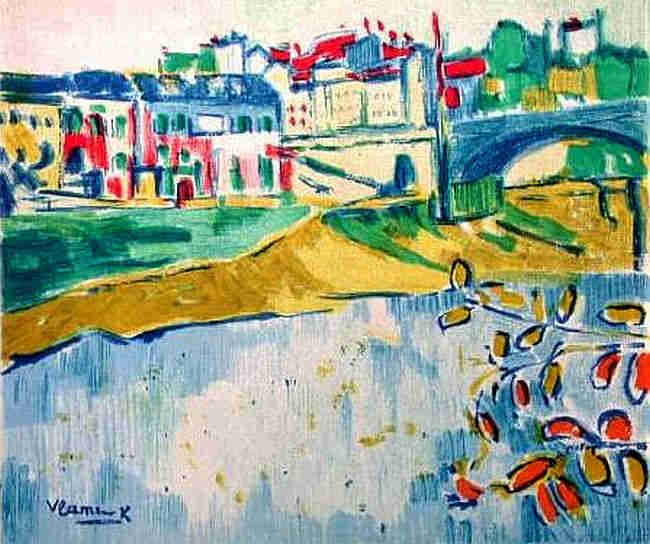 Le pont de &agrave; Chatou par Maurice de Vlaminck