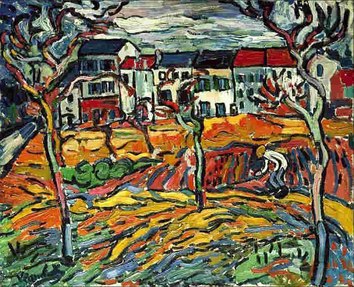 Maison &agrave; &agrave; Chatou par Maurice de Vlaminck
