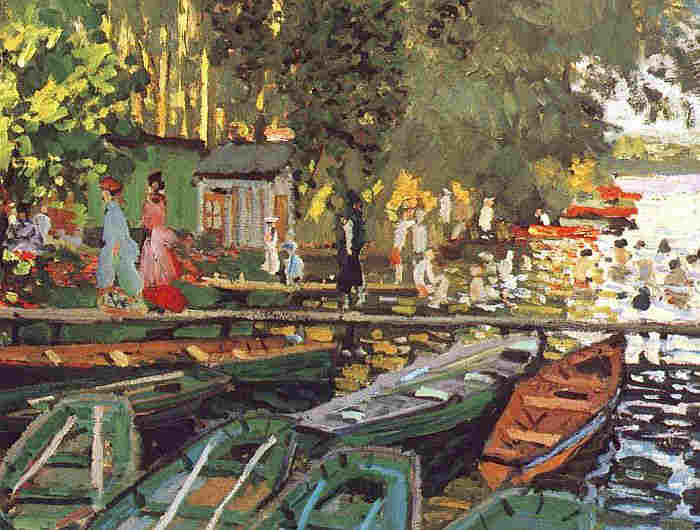 Croissy, baigneuses &agrave; la Grenouill&egrave;re par  Pierre Auguste Renoir