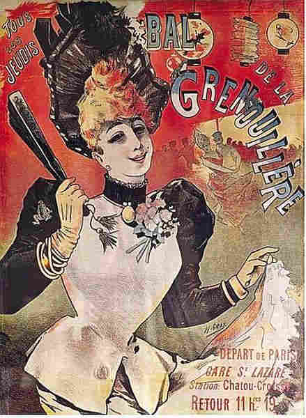 Affiche bal de la grenouill&egrave;re