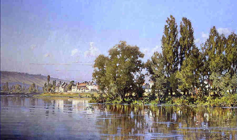 Lavacourt, un coin de Seine par L&eacute;on Joubert