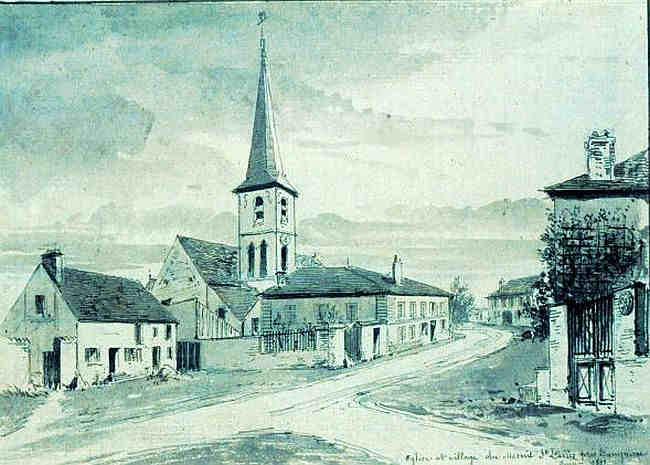 Eglise et village du Mesnil Saint Denis