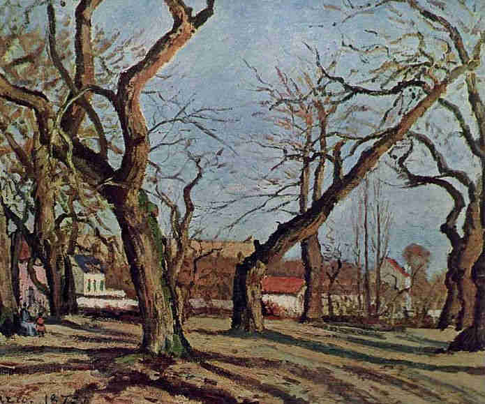 Louveciennes, bois de ch&acirc;taigniers par Camille Pissaro