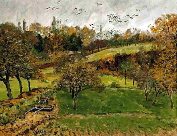 Louveciennes en automne par Alfred Sisley 