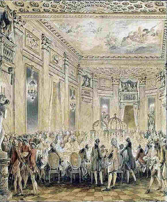 F&ecirc;te donn&eacute;e au ch&acirc;teau de Louveciennes en 1771