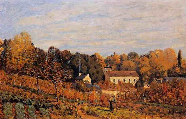 Louveciennes, le  jardin potager par Alfred Sisley
