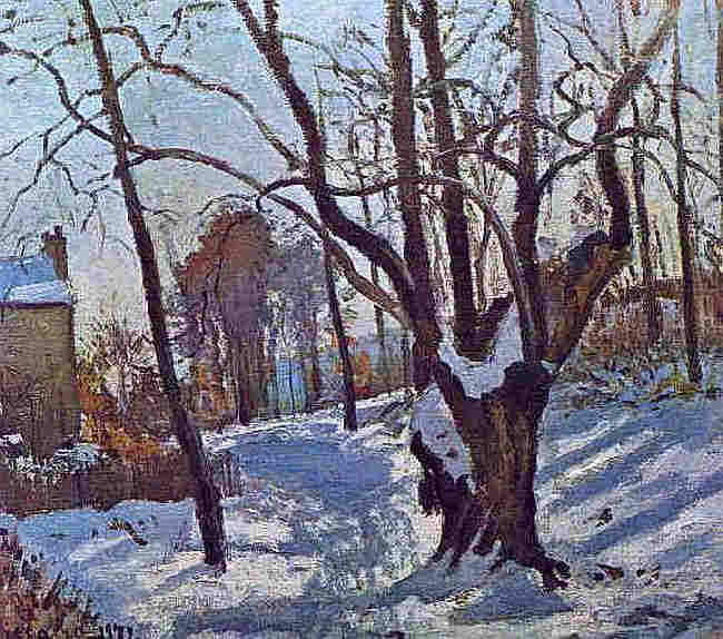 Louveciennes sous la neige par Camille Pissaro