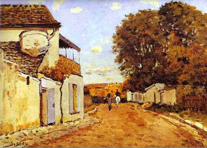Louveciennes, rue de la Princesse par Alfred Sisley 1874