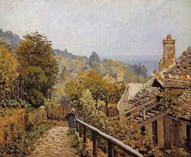 Louveciennes, le sentier de la mi-c&ocirc;te par Alfred Sisley