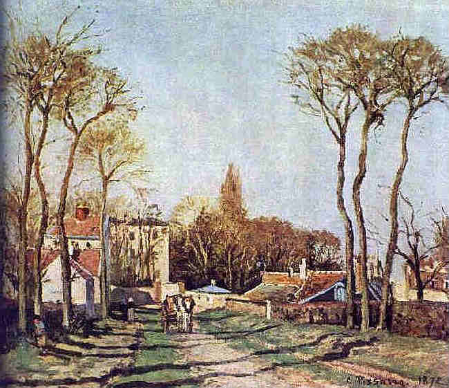 Village de Voisins par Camille Pissaro
