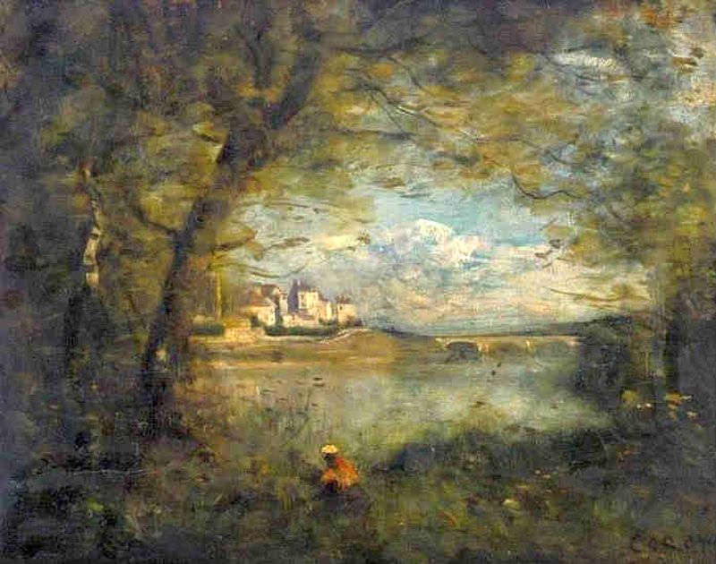 Souvenir du pont de Mantes par jean-Baptiste Corot