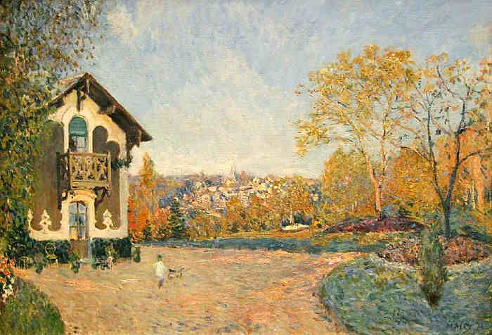  Marly le Roi vue du  Coeur Volant  par Alfred Sisley