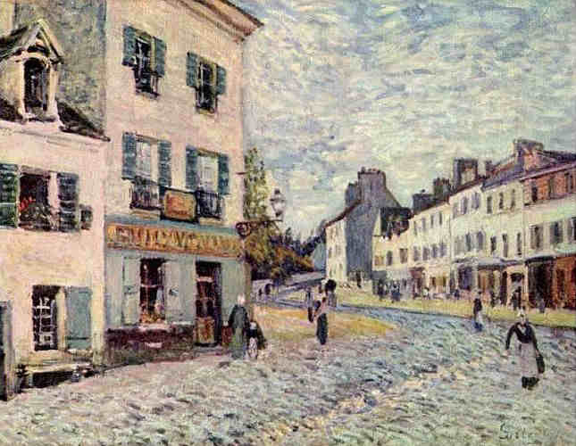  Rue &agrave; Marly le Roi par Alfred Sisley