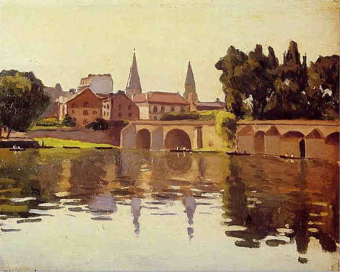 Le pont de POissy par Albert Marquet
