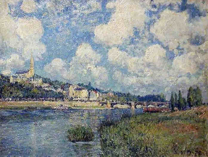 Berges de la Seine &agrave; Saint Cloud par Alfred Sisley